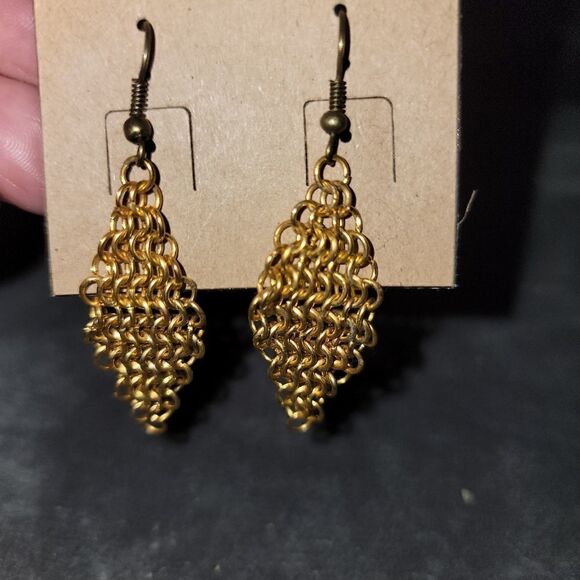 Chainmail Earrings Handmade - Picture 2 of 2